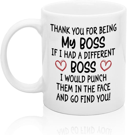 XQLZY Colleague Boss Funny Coffee Mug, Colleague Boss Office Mug, Work Gifts for Work Partner Chief, Birthday Present for Men Women Worker (Multicolor012)