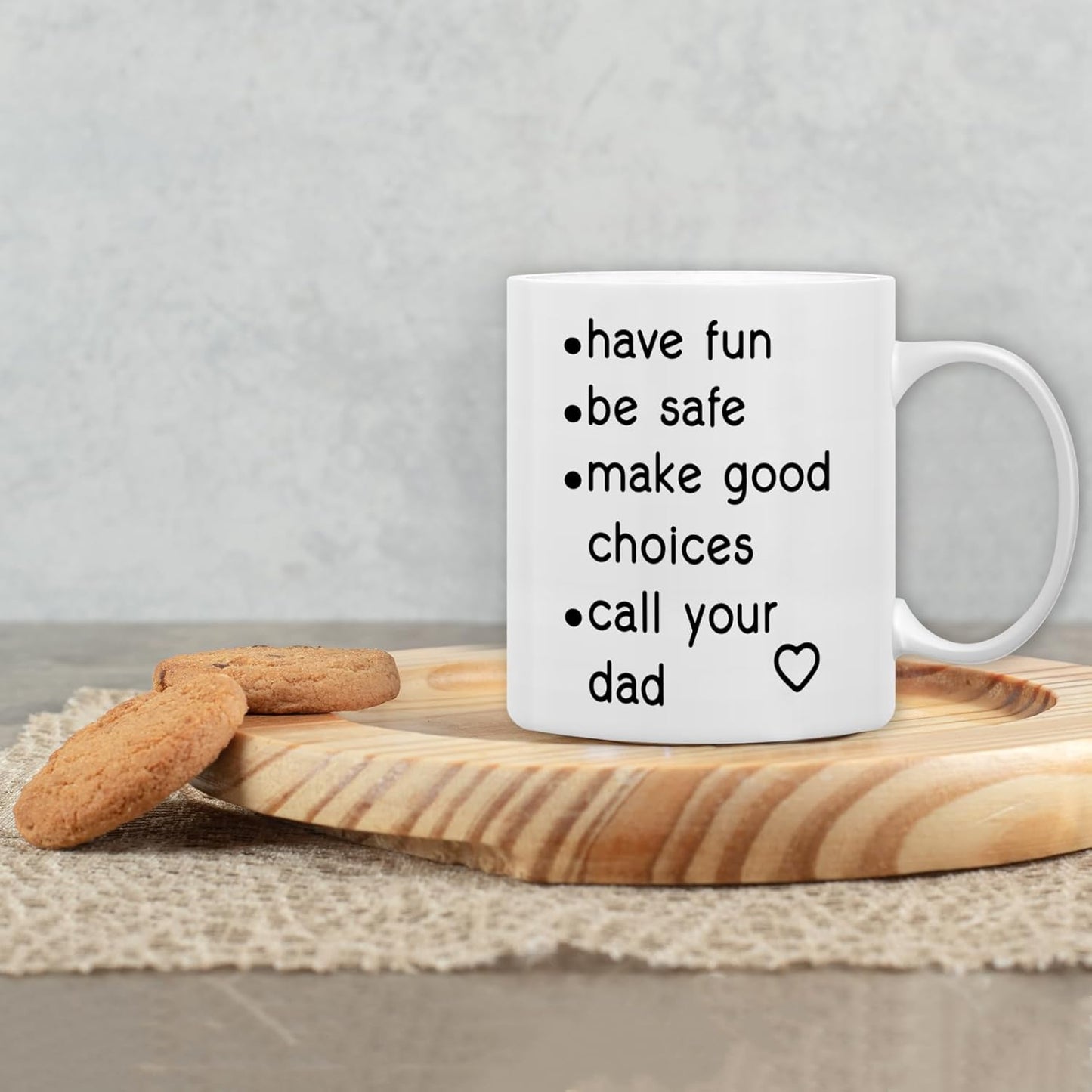 QASHWEY Funny Call Your Dad Coffee Mug, College Freshmen Students Graduation Gift, Call Your Dad Coffee Cups Ceramic 11 Ounce, College Gift Tea Mug Cup, Gifts for College Freshmen Girls Boys